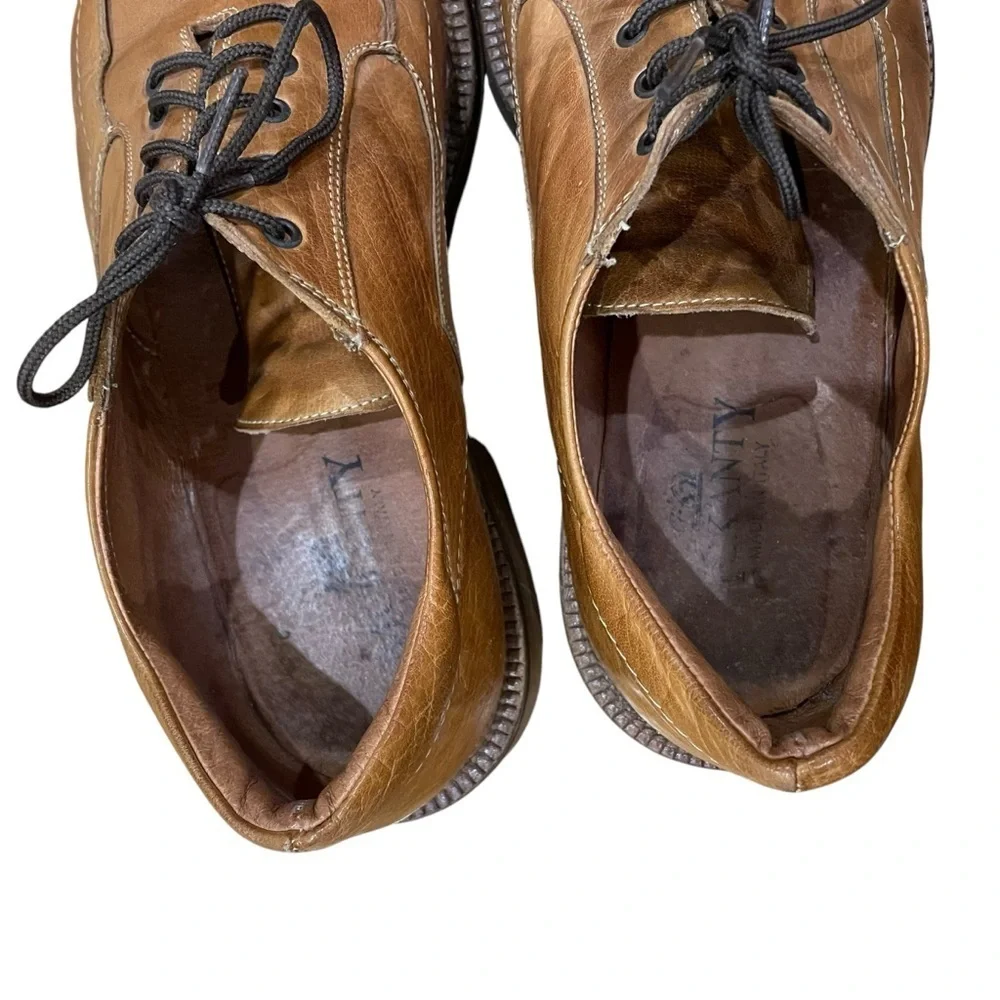 McKanty Leather Square Toe Loafer Dress Shoes Men’s Size 10 / EU 44 Brown Italy
